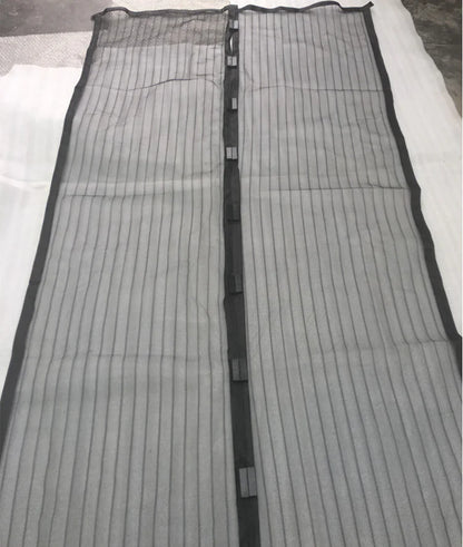 BreezeBarrier Reinforced Magnetic Screen Door – Hands-Free Mesh Curtain with Heavy-Duty Magnets, Self-Closing Screen for Front Door, Patio, Balcony & Sliding Door (Pet & Kid Friendly)